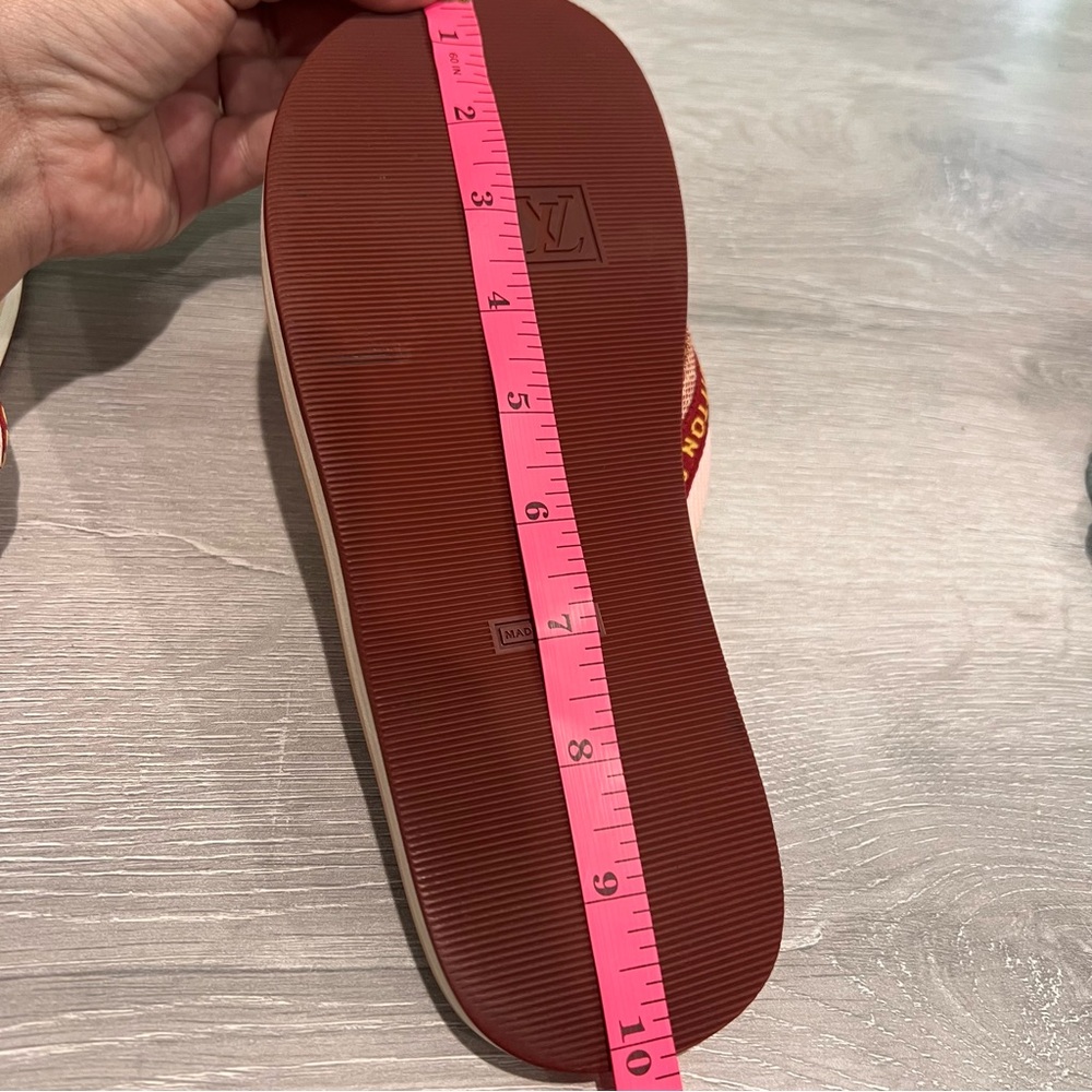 Louis Vuitton Bahia Thong Flip Flop Slippers Size 9 - Picture 8 of 9